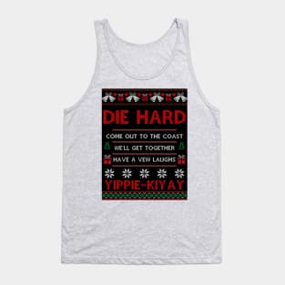 Die Hard Ugly Christmas Sweater Tank Top